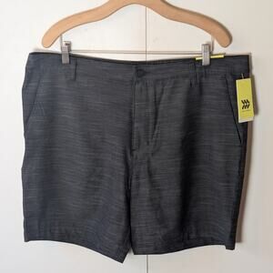 All In Motion Black Striped Mens Shorts